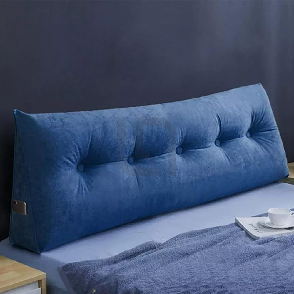 Velvet Support Cushion Pillow - Blue
