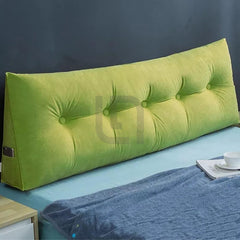 Velvet Support Cushion Pillow - Green