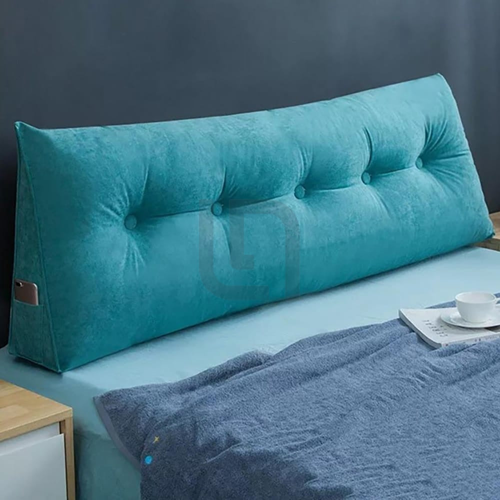 Velvet Support Cushion Pillow - Sea Green