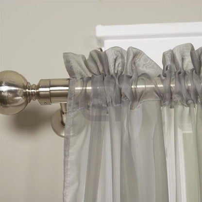 Polyester Sheer Net Curtain Grey 2