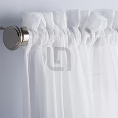 Polyester Sheer Net Curtain White 3