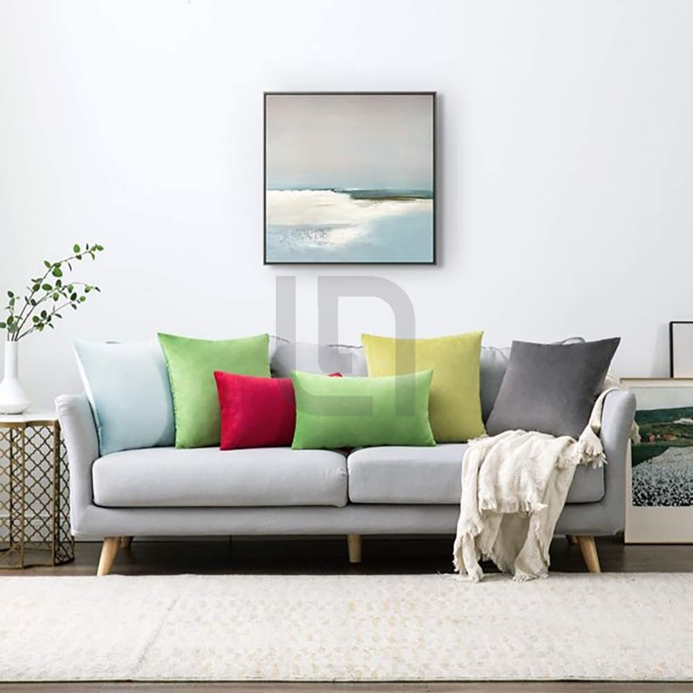 mustard yellow -  velvet cushion cover