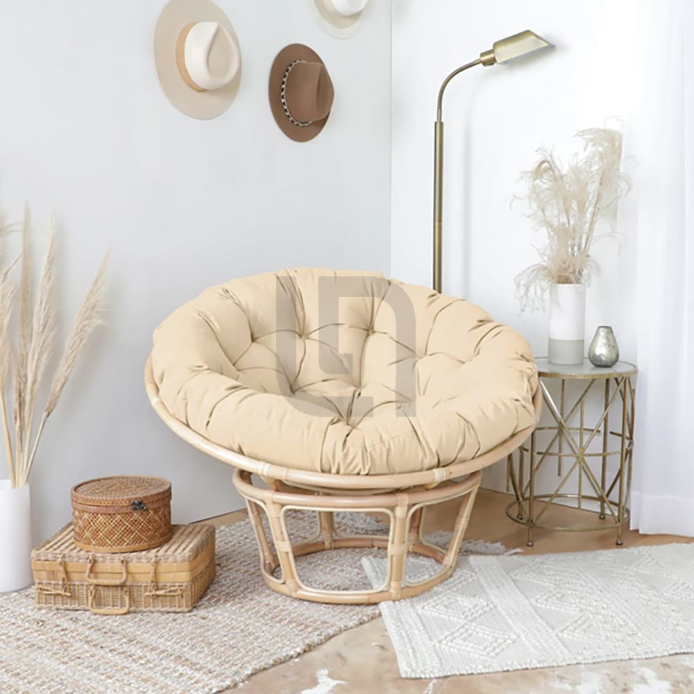 Papasan Seat Cushions – Ivory