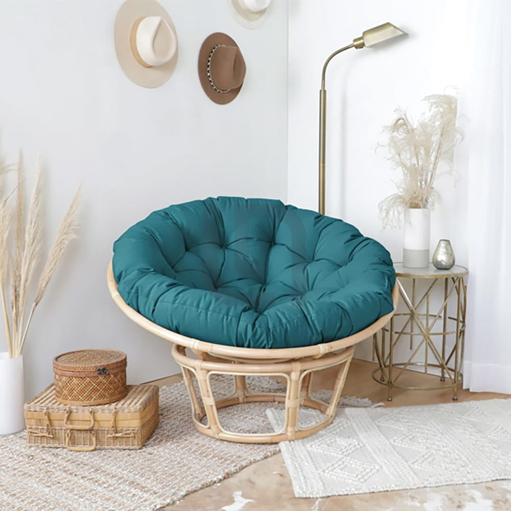 Papasan Seat Cushions – Seafoam