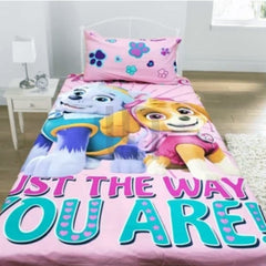 PAW Patrol Pink Cartoon Bed Sheet