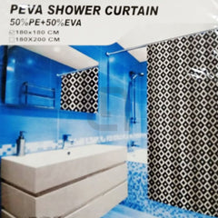 PEVA Waterproof Bathroom Shower Curtain – Dark Brown