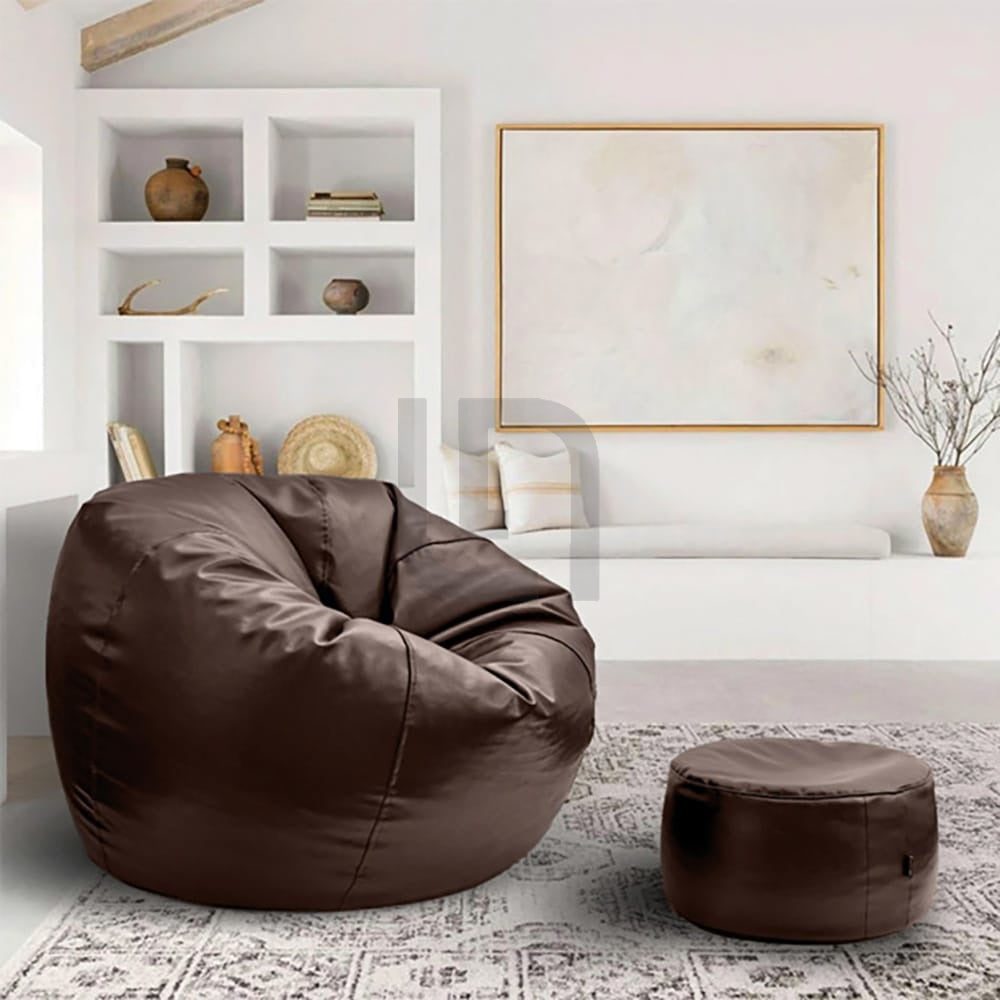 Puffy Bean Bag Brown