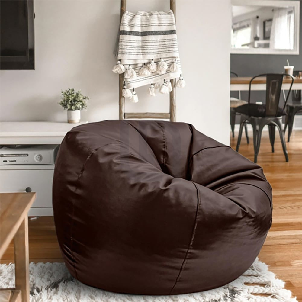 Brown Puffy Bean Bag