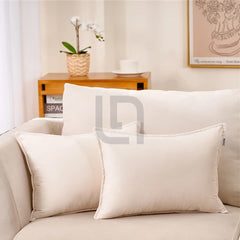 Premium Silk Pillow Cover – Off White