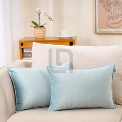 Premium Silk Pillow Cover – Sky Blue