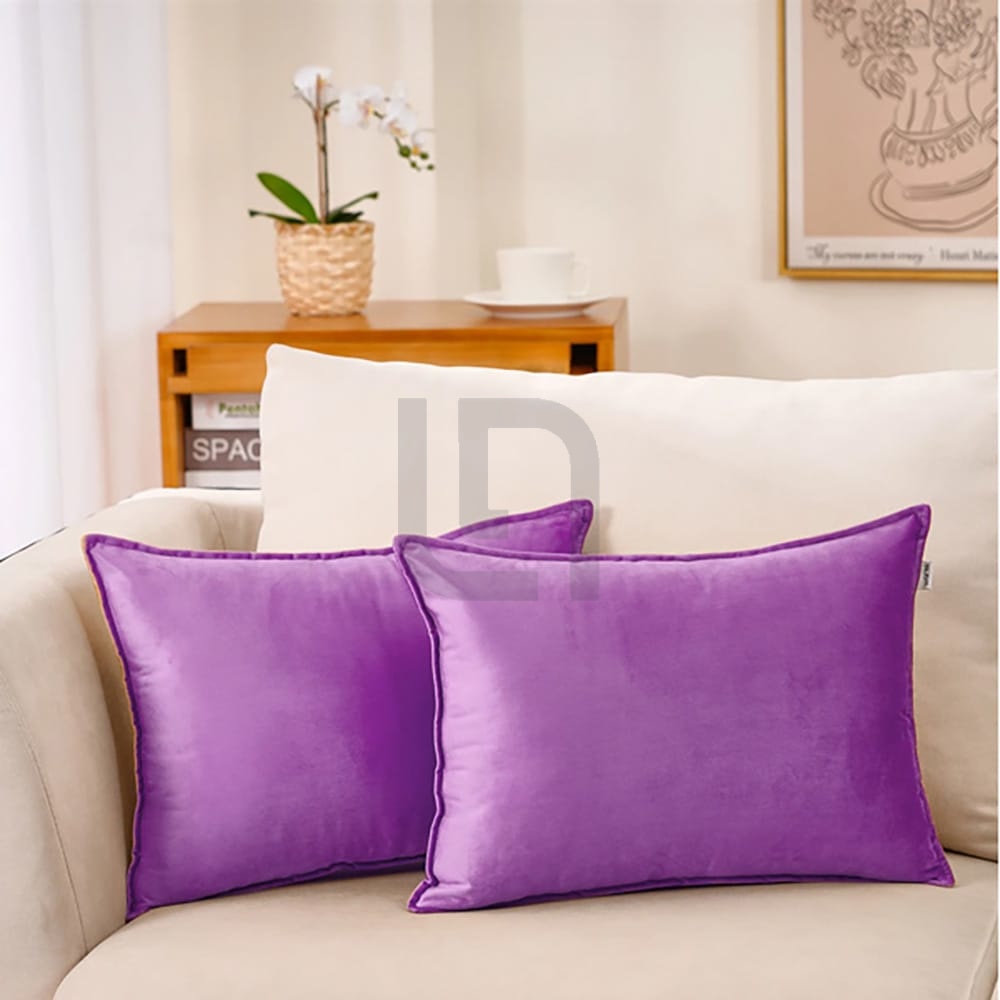 Premium Silk Pillow Cover - Violet