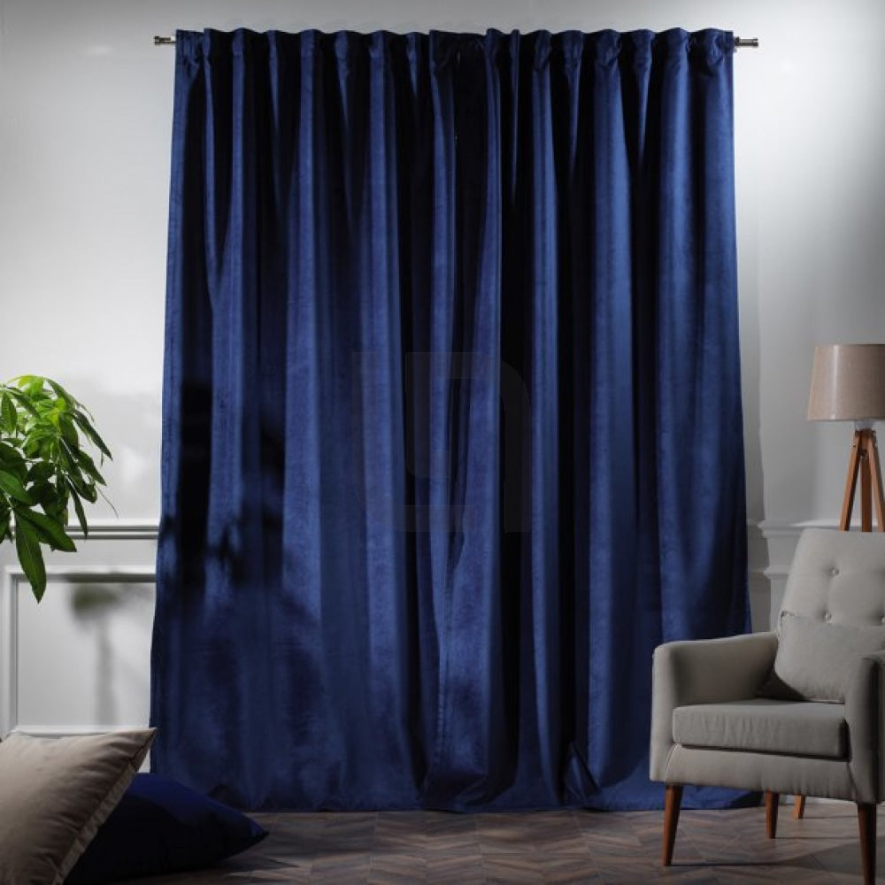 velvet curtains - admiral berry