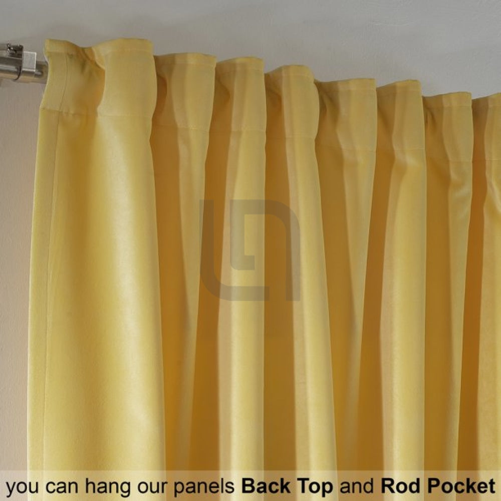 banana velvet curtains