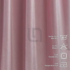pink velvet curtain