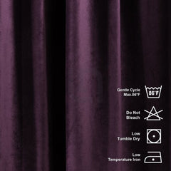 purple velvet curtains