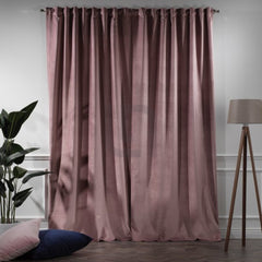 velvet curtains - rose gold
