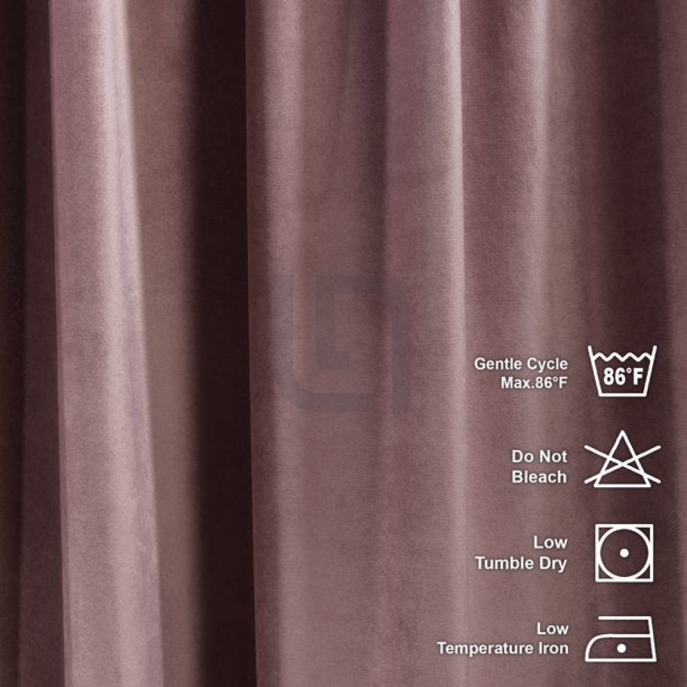 rose gold - velvet curtains