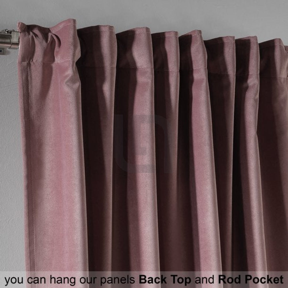 rose gold velvet curtain