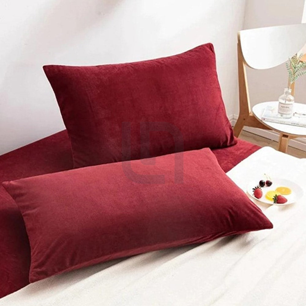 Velvet-pillow-cover-maroon