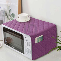Quilted Microwave Oven Cover - Purple