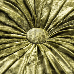 Round Pumpkin Velvet Cushion - Olive Green 3