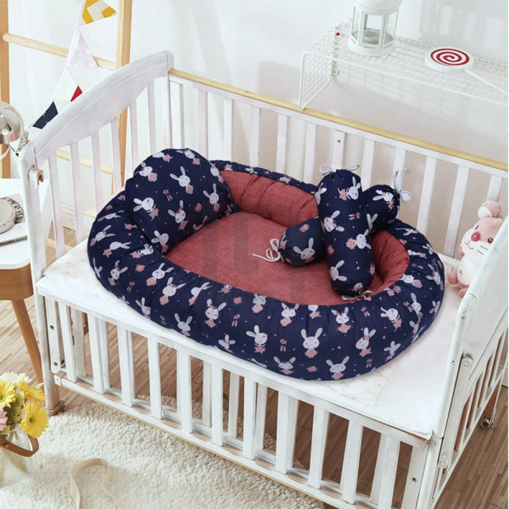 Snuggles - Blue Rabbits Baby Nest