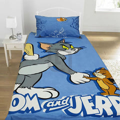 Tom & Jerry Cartoon Bed Sheet