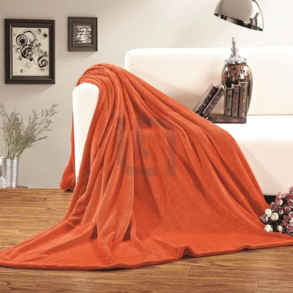 Fleece Blanket-Orange