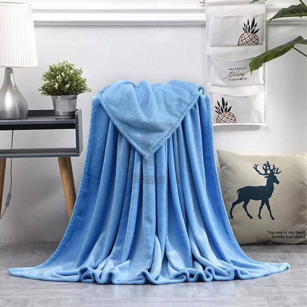 Fleece-Blanket-Sky Blue