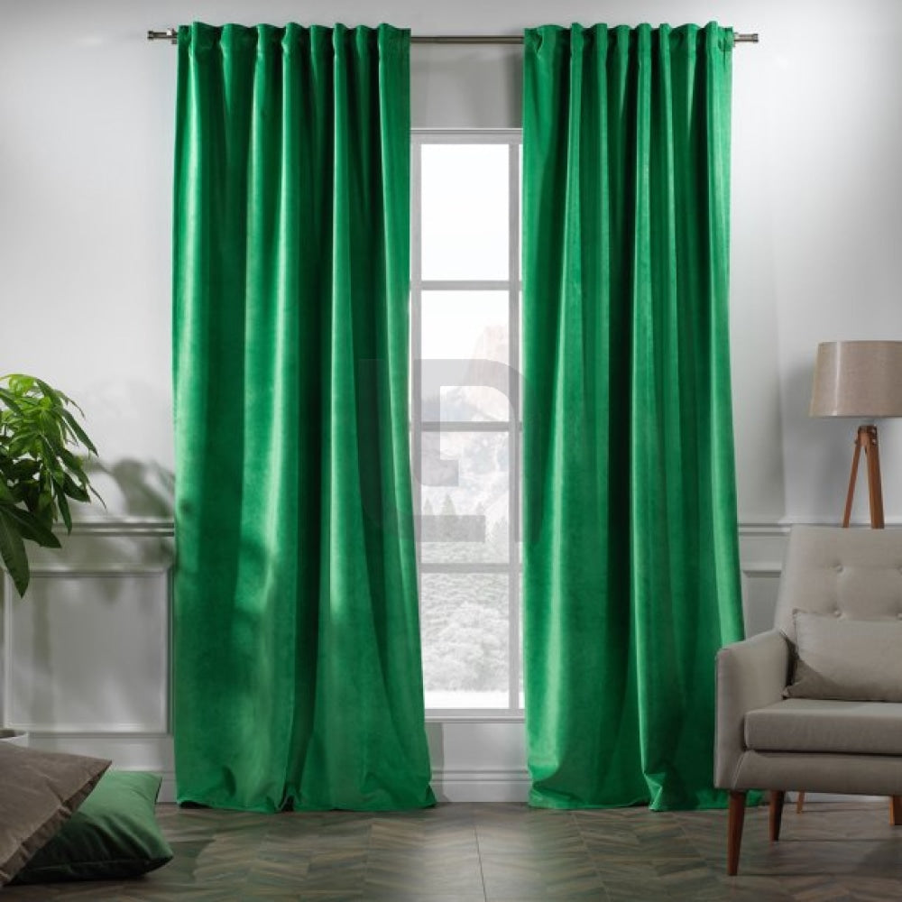 velvet curtains Jade