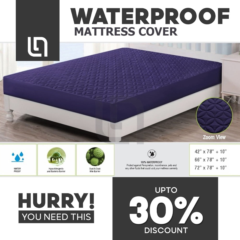 waterproof mattress cover - magenta
