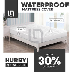 waterproof mattress cover - white